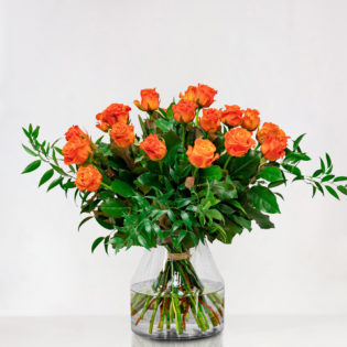 Oranje rozen per stuk